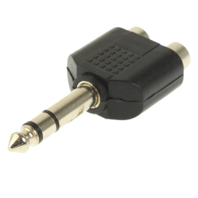 Adaptateur casque 6,35 mm vers 2 RCA pour PC gaming
