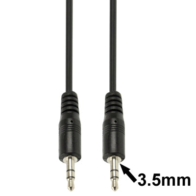 Câble audio stéréo 3,5 mm pour PC - 3 mètres noir