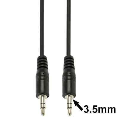Câble audio stéréo 3,5 mm pour PC - 1,5 m, noir