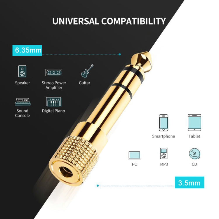 6.35mm to 3.5mm Audio Adapter for PC Gaming
