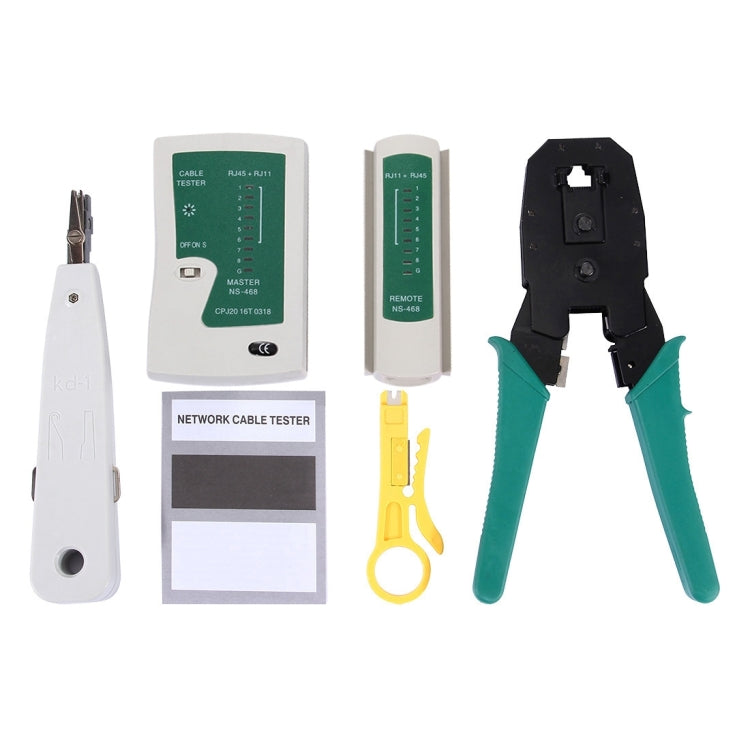 5 in 1 RJ45 Crimping Tool, Punch Down, RJ11 Cat5 Cat6 Wire Line Tracker, Ethernet Network Cable Tester Tool Kits