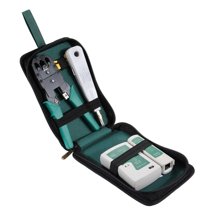 5 in 1 RJ45 Crimping Tool, Punch Down, RJ11 Cat5 Cat6 Wire Line Tracker, Ethernet Network Cable Tester Tool Kits