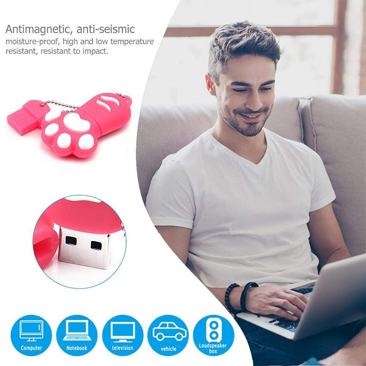 Disque Flash USB 2.0 16 Go Patte d'Ours pour Gaming