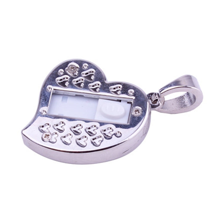 Bijoux en diamant en forme de cœur en argent, disque Flash USB, spécial pour les cadeaux de la saint-valentin, 2GB, 4GB, 8GB, 16GB