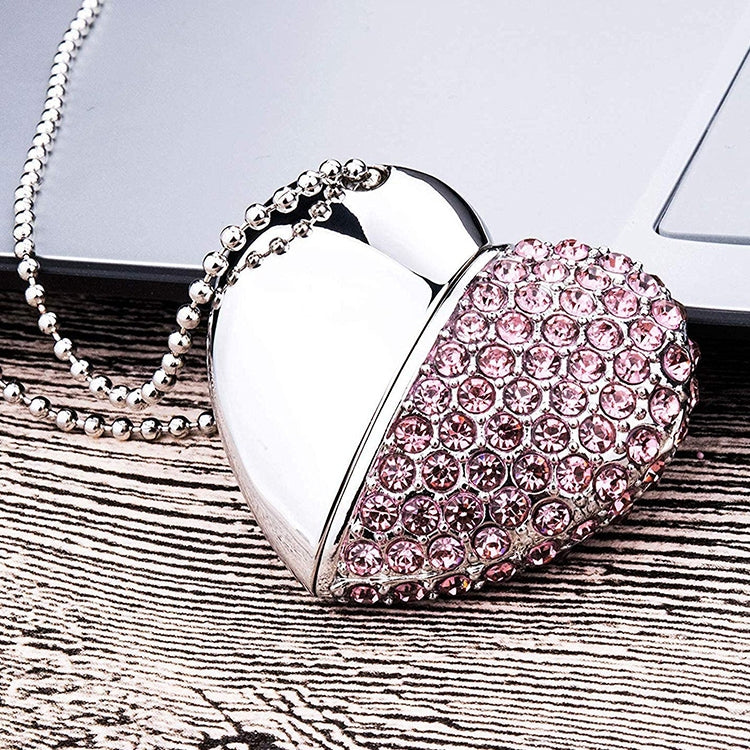 Disque Flash USB cœur - Accessoire cadeau Saint-Valentin