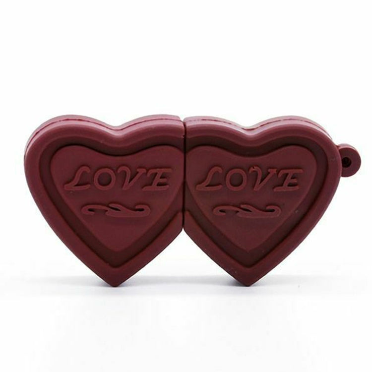 Disque flash USB de 4 Go de style double cœur, 4GB, 16GB
