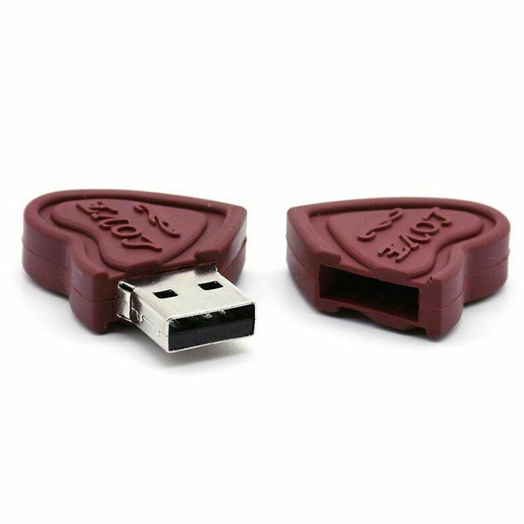 Disque flash USB de 4 Go de style double cœur, 4GB, 16GB