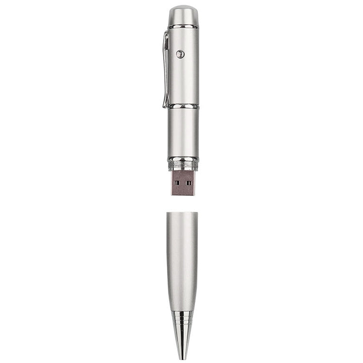 Disque flash USB style stylo laser 3 en 1, argent (8 Go), 8GB (Silver)