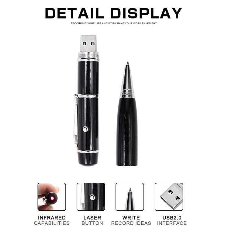 Disque flash USB style stylo laser 3 en 1, argent (8 Go), 8GB (Silver)