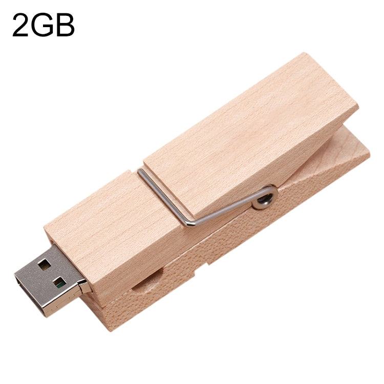 Wooden Clip USB Flash Drive - 4GB, 8GB for Gaming