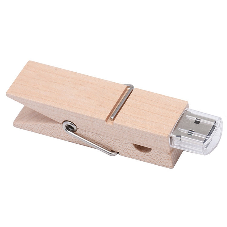 Wooden Clip USB Flash Drive - 4GB, 8GB for Gaming
