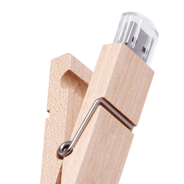 Wooden Clip USB Flash Drive - 4GB, 8GB for Gaming