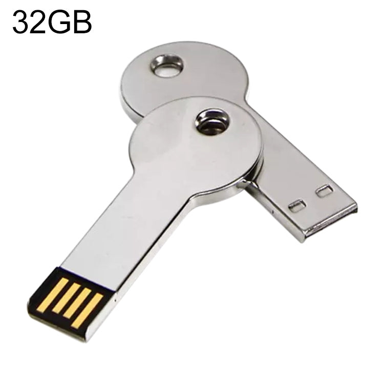 Clé USB 2.0 Métal Argenté 32 Go pour Gaming et PC