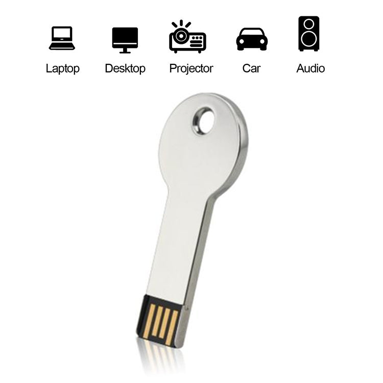Clé USB 2.0 Métal Argenté 32 Go pour Gaming et PC