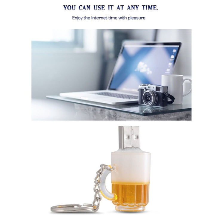 Beer Keychain USB Flash Drive with 16GB Memory, 16GB