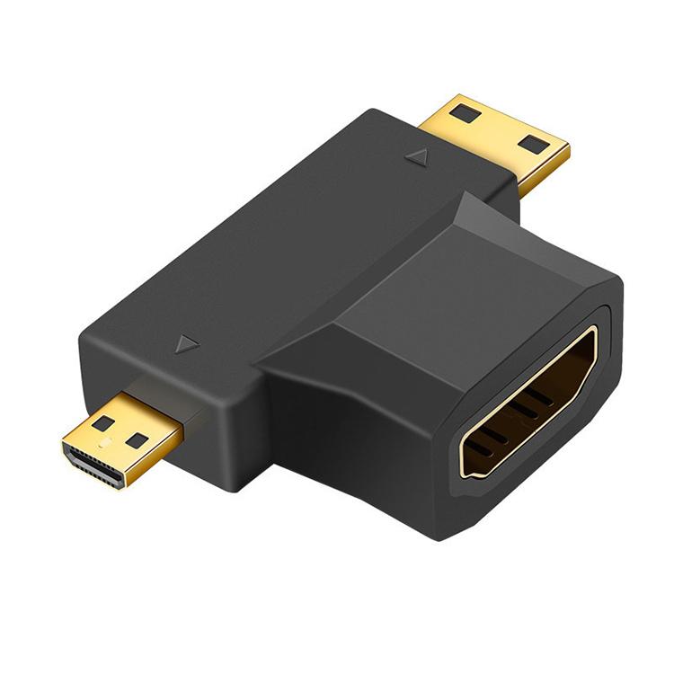 3-in-1 HDMI Adapter for PC and Gaming - Mini & Micro HDMI