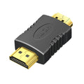 Gold-Plated Male HDMI Adapter - Full HD 1080P Gaming