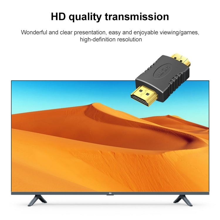Gold-Plated Male HDMI Adapter - Full HD 1080P Gaming