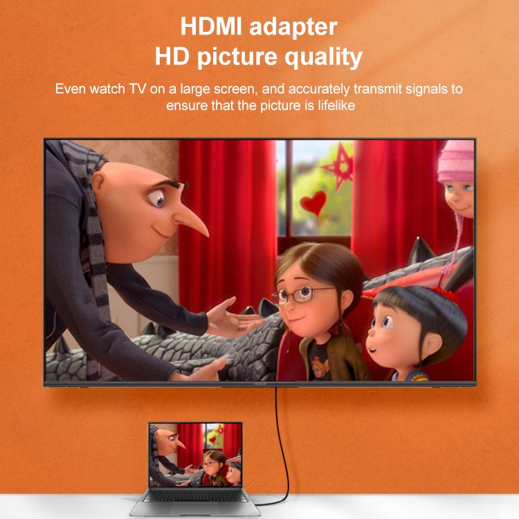 Gold-Plated Male HDMI Adapter - Full HD 1080P Gaming