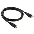 Câble adaptateur mini HDMI mâle vers micro HDMI mâle de 1 m, Mini HDMI Male, Length: 1m