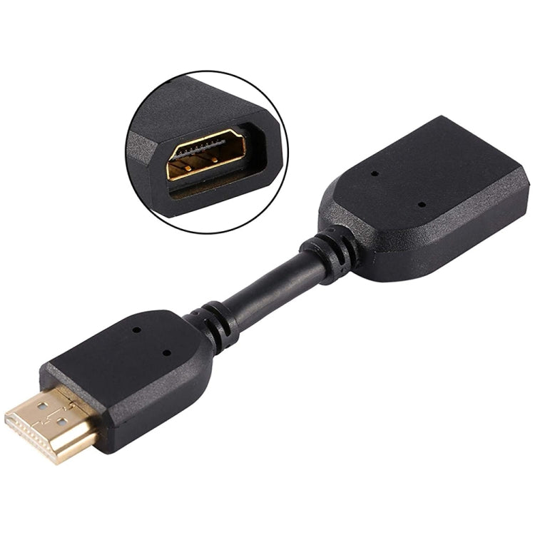 Câble adaptateur de connecteur HDMI 19 broches mâle vers HDMI 19 broches femelle (AM-AF) de 10 cm, HDMI AM to AF