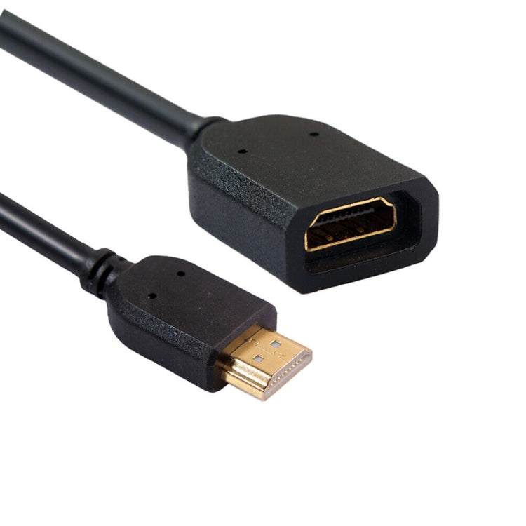 Câble adaptateur de connecteur HDMI 19 broches mâle vers HDMI 19 broches femelle (AM-AF) de 10 cm, HDMI AM to AF