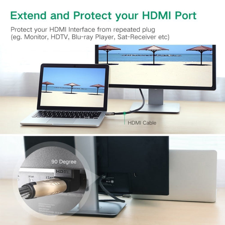 Adaptateur HDMI 90° Plaqué Or pour Gaming PC et Accessoires