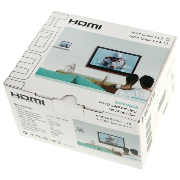 Répartiteur HDMI Mini 1x4 1080P pour PC et vidéoprojecteur