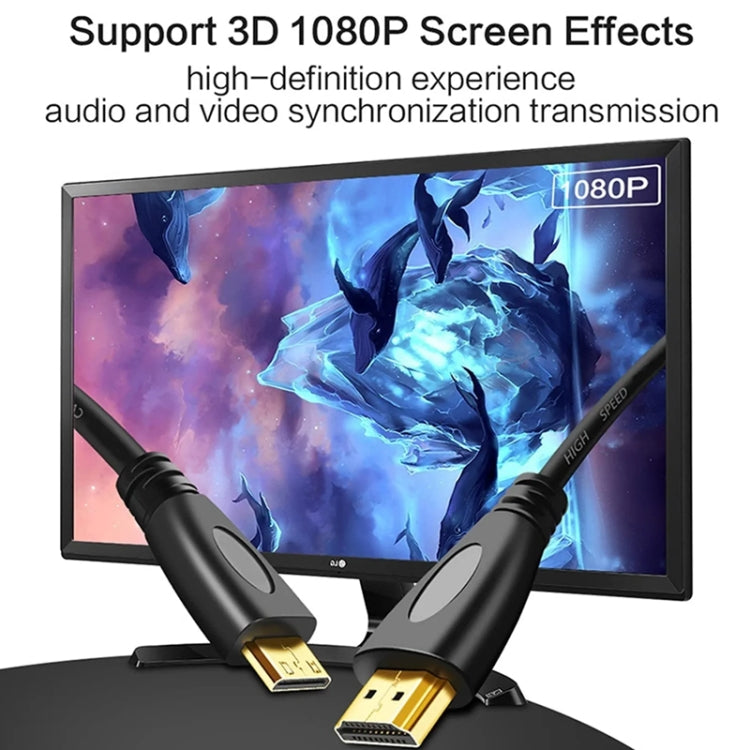 Câble HDMI Mâle 19 Broches 60 cm pour PC Gaming 3D