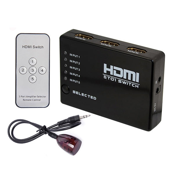 Commutateur HDMI 5 ports 1080P pour gaming et HDTV