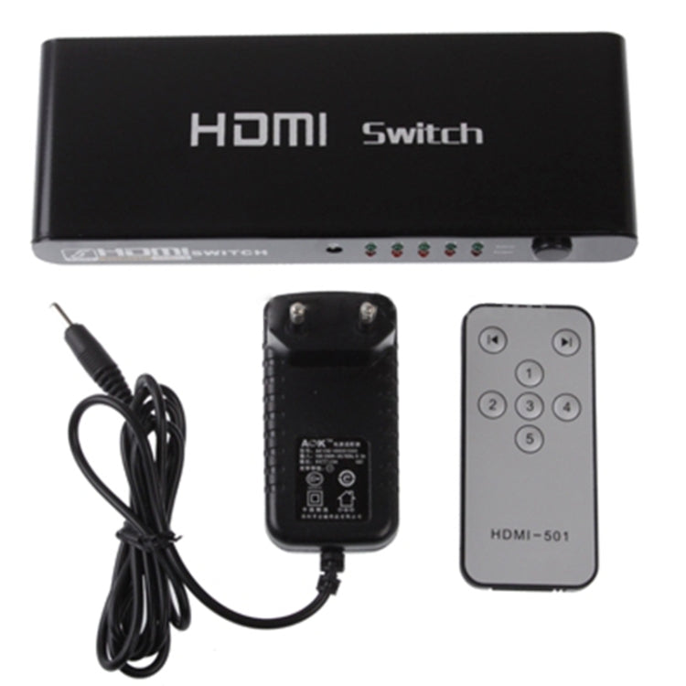Commutateur HDMI 5 ports Full HD pour PC et gaming