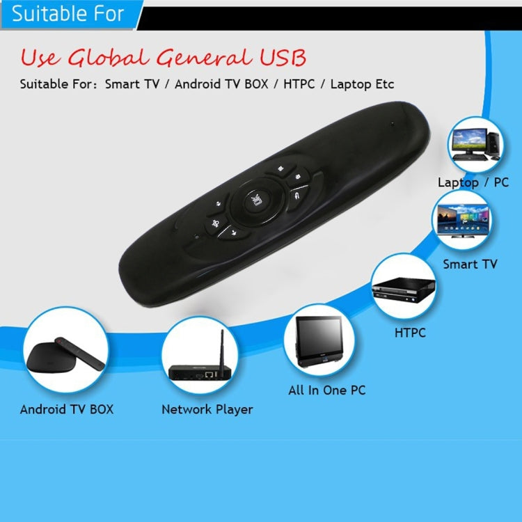 Fly Air Mouse C120 T10: Wireless Keyboard for PC and Android