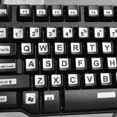 Russian keyboard stickers for PC - Gaming accessory