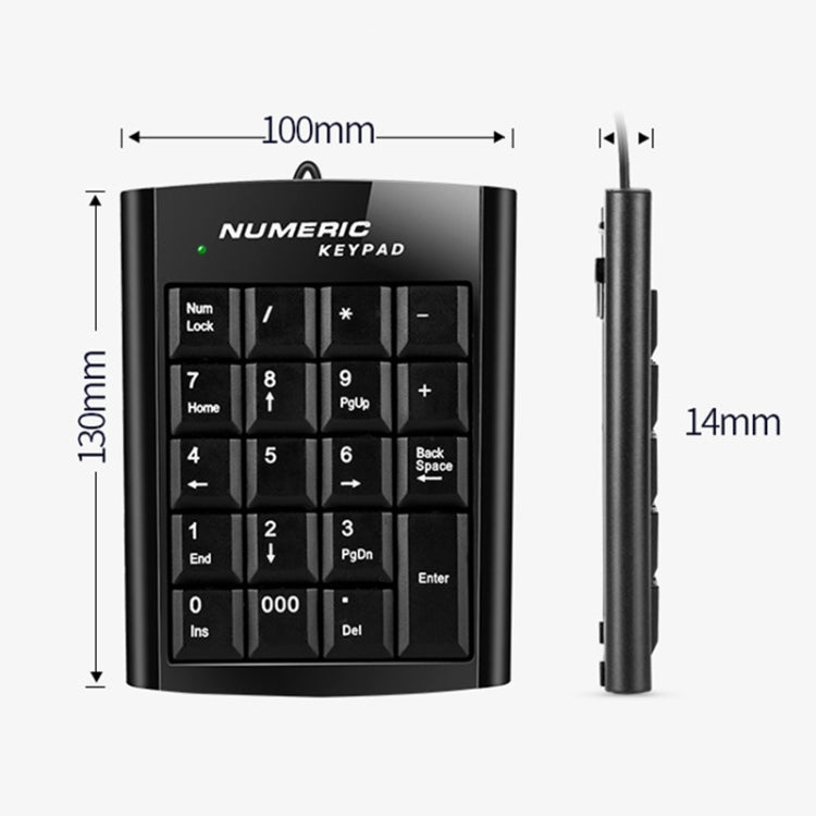 Mini clavier numérique USB avec 19 touches, USB Numeric keyboard