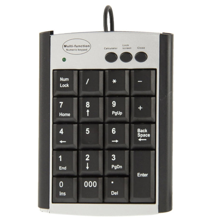 Non-synchronous USB Multi-function Keyboard for Laptop with 19 Keys, Multi Function Keypad