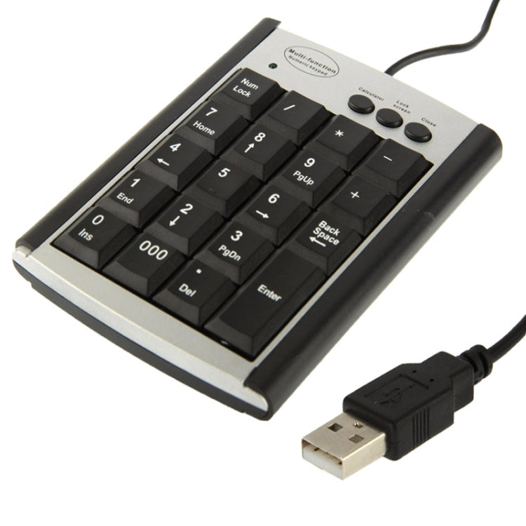 Non-synchronous USB Multi-function Keyboard for Laptop with 19 Keys, Multi Function Keypad