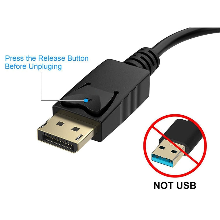 20cm DisplayPort to DVI Adapter Cable for Gaming PC