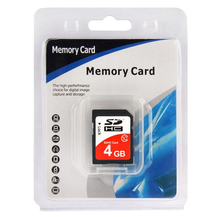 Carte mémoire SDHC 4 Go Classe 10 pour photo et gaming