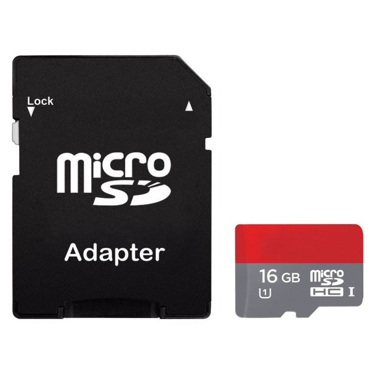 Carte mémoire 16 Go haute vitesse Classe 10 TF/Micro SDHC UHS-1(U1), écriture : 15 Mo/s, lecture : 30 Mo/s (capacité réelle 100 %)., 16GB