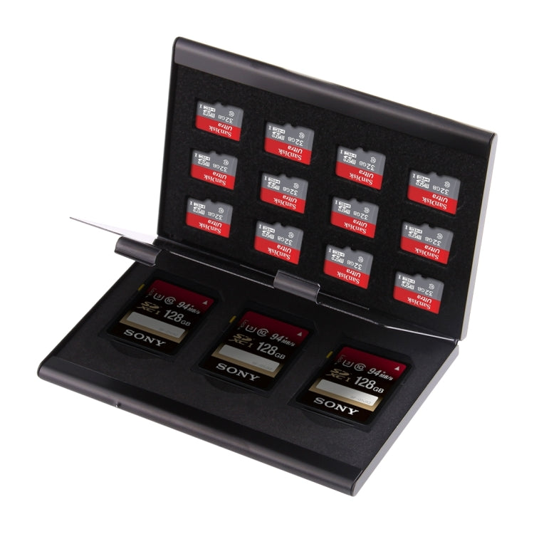 Étui de protection aluminium 15 en 1 pour cartes SD et TF