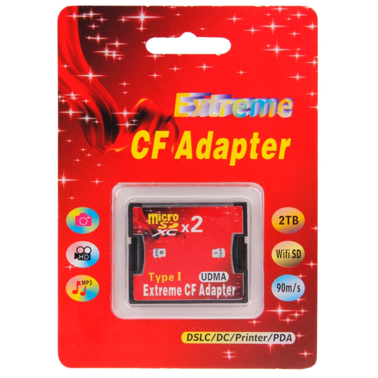 Adaptateur Compact Flash 2 Micro SD pour PC Gaming
