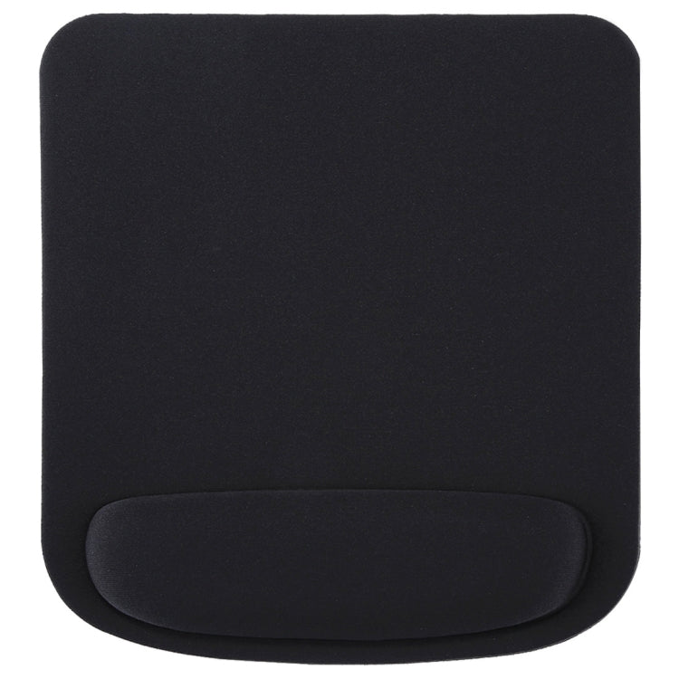 Gaming mouse pad with fabric wrist rest