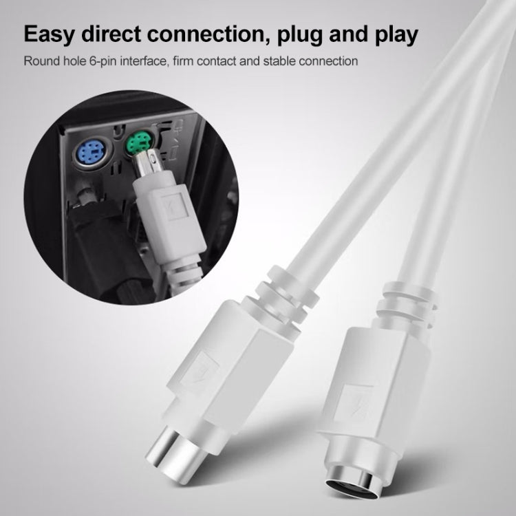 3m PS/2 Extension Cable for Gaming Keyboard and Mouse