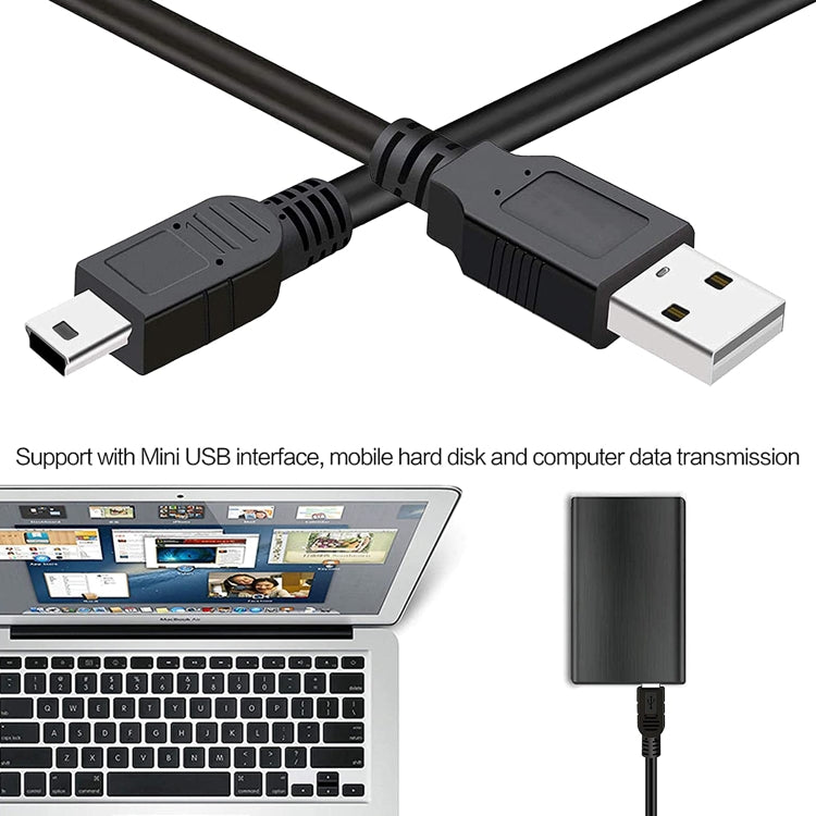 Câble USB 2.0 AM vers Mini USB 5 broches - 1,5 m idéal