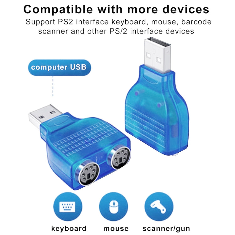 Adaptateur USB vers PS/2 pour Souris et Clavier Gaming