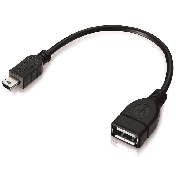 Mini USB 5-Pin to USB 2.0 OTG Adapter Cable 12cm