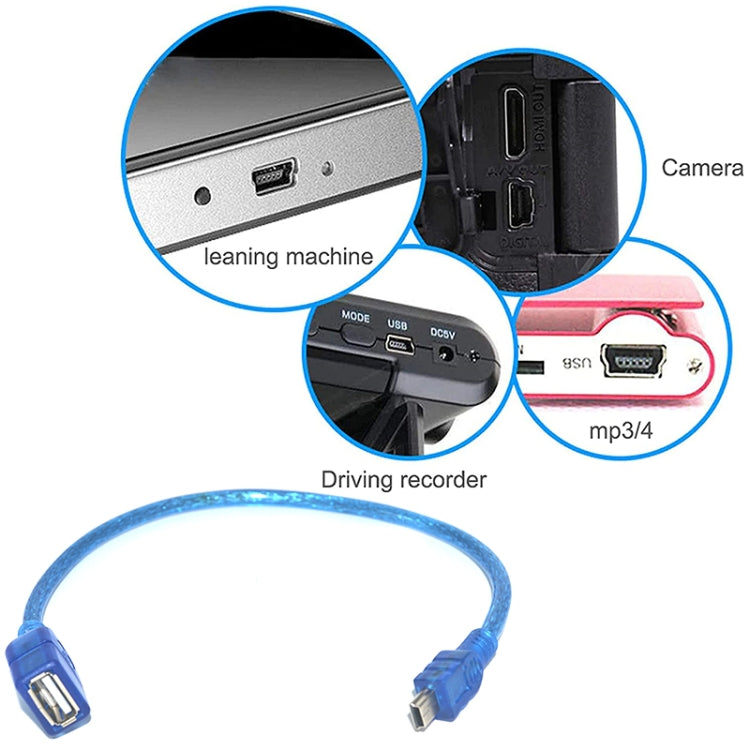 Mini USB 5 Pin OTG Adapter Cable for PC - 22 cm