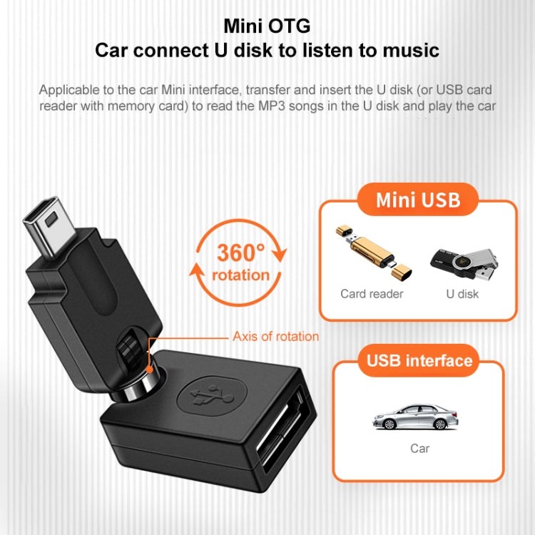 Adaptateur USB 2.0 OTG Mini pour PC - Haute Qualité 360°