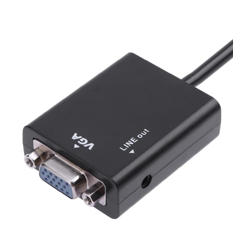 Câble HDMI vers VGA Full HD 1080P avec audio 3,5 mm