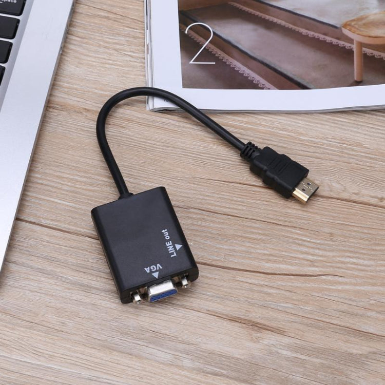 Câble HDMI vers VGA Full HD 1080P avec audio 3,5 mm